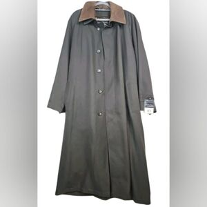 Preswick & Moore Shell Trench Coat Men Long Cozy Coat Size 44 New/Tag WPL11403